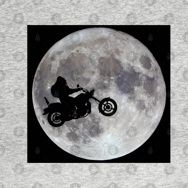 Big Foot, Big Bike and Big Bright Moon 1 by NewSignCreation